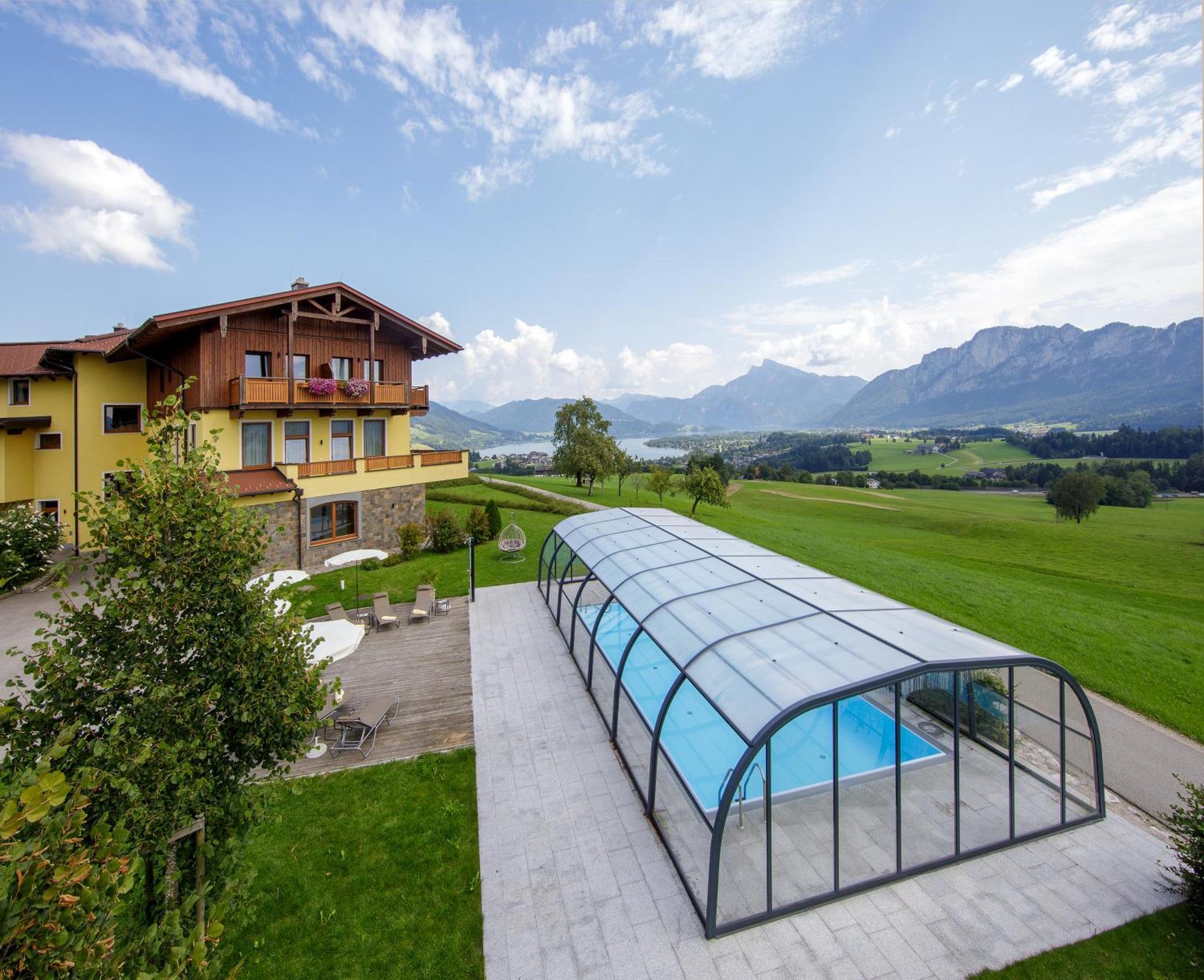 Panorama Hotel Gasthof Leidingerhof モントゼー エクステリア 写真